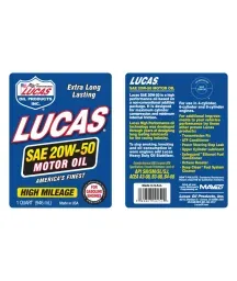 SAE 20W-50 Motor Oil