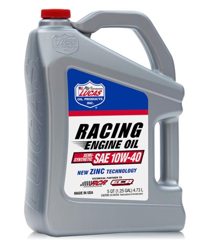 Lucas Semi-Syn SAE 10W-40 Racing Motor Oil 4.73 LITE