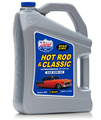 Lucas SAE 20W-50 Hot Rod Oil 4.73 Liter