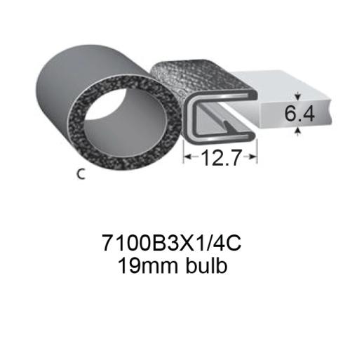 PINCHWELD BLACK TOP BULB 19mm