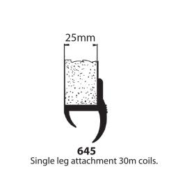 DOOR SEALS - RUBBER - 25mm (SINGLE LIP)