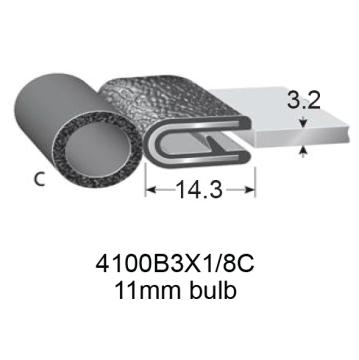 PINCHWELD BLACK TOP BULB 11mm