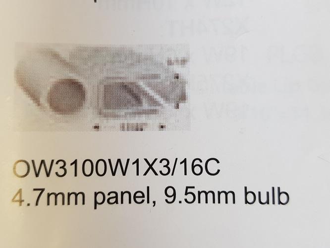 PINCHWELD WHITE TOP BULB 9.5mm