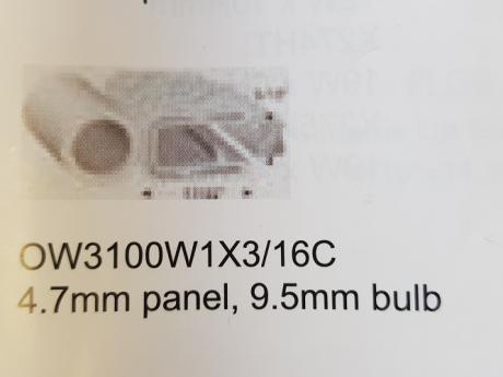 PINCHWELD WHITE TOP BULB 9.5mm