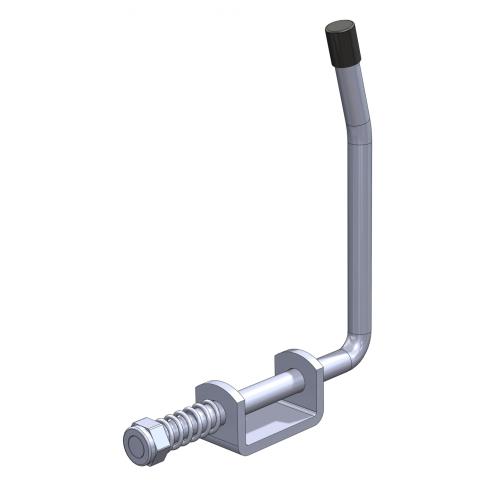 HEAVY DUTY CORNER FASTENER C/W HANDLE & LOCK PLATE 