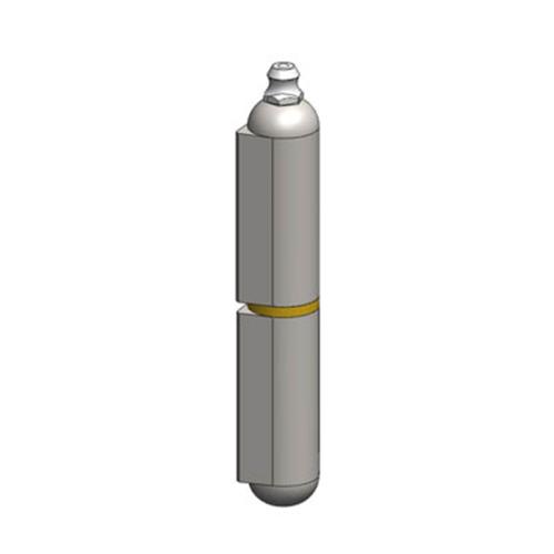 150mm WELD-ON HINGE STEEL PIN, BRASS WASHER - GREASE NIPPLE