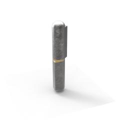 200mm WELD-ON HINGE STEEL BRASS PIN, BRASS WASHER 