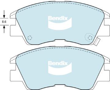 DISC BRAKE PADS  FRONT MISTUBISHI 