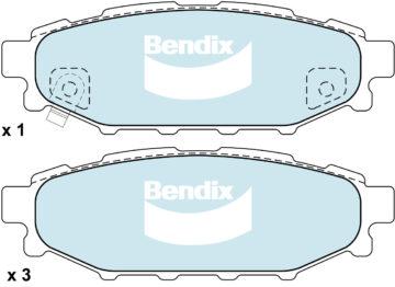 DISC BRAKE PADS REAR SABARU 