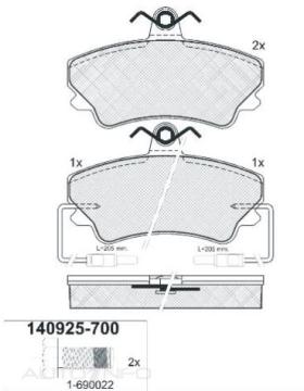 DISC BRAKE PADS 