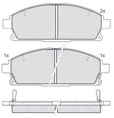 DISC BRAKE PADS NISSAN HONDA 