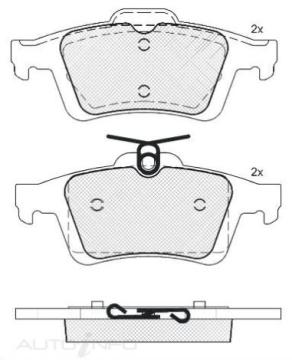 DISC BRAKE PADS REAR FORD MAZDA VOLVO 