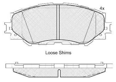 DISC BRAKE PADS FRONT 