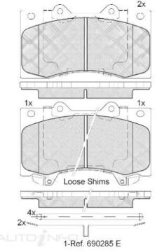 DISC BRAKE PADS 