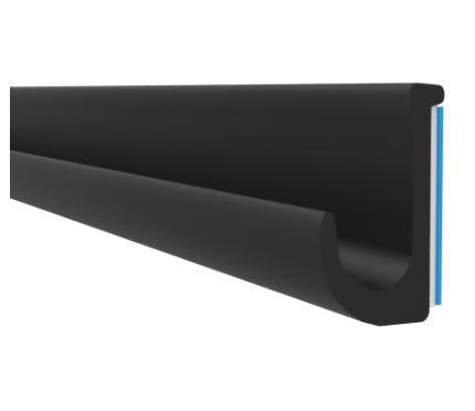 RUBBER EXTRUSIONS - DRIP RAIL 12.7x23mm (Black)