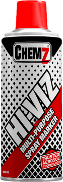 CHEMZ HI-VIZ RED MARKER SPRAY