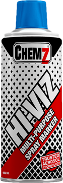 CHEMZ HI-VIZ BLUE MARKER SPRAY
