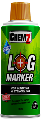 CHEMZ ORANGE LOG SPRAY MARKER